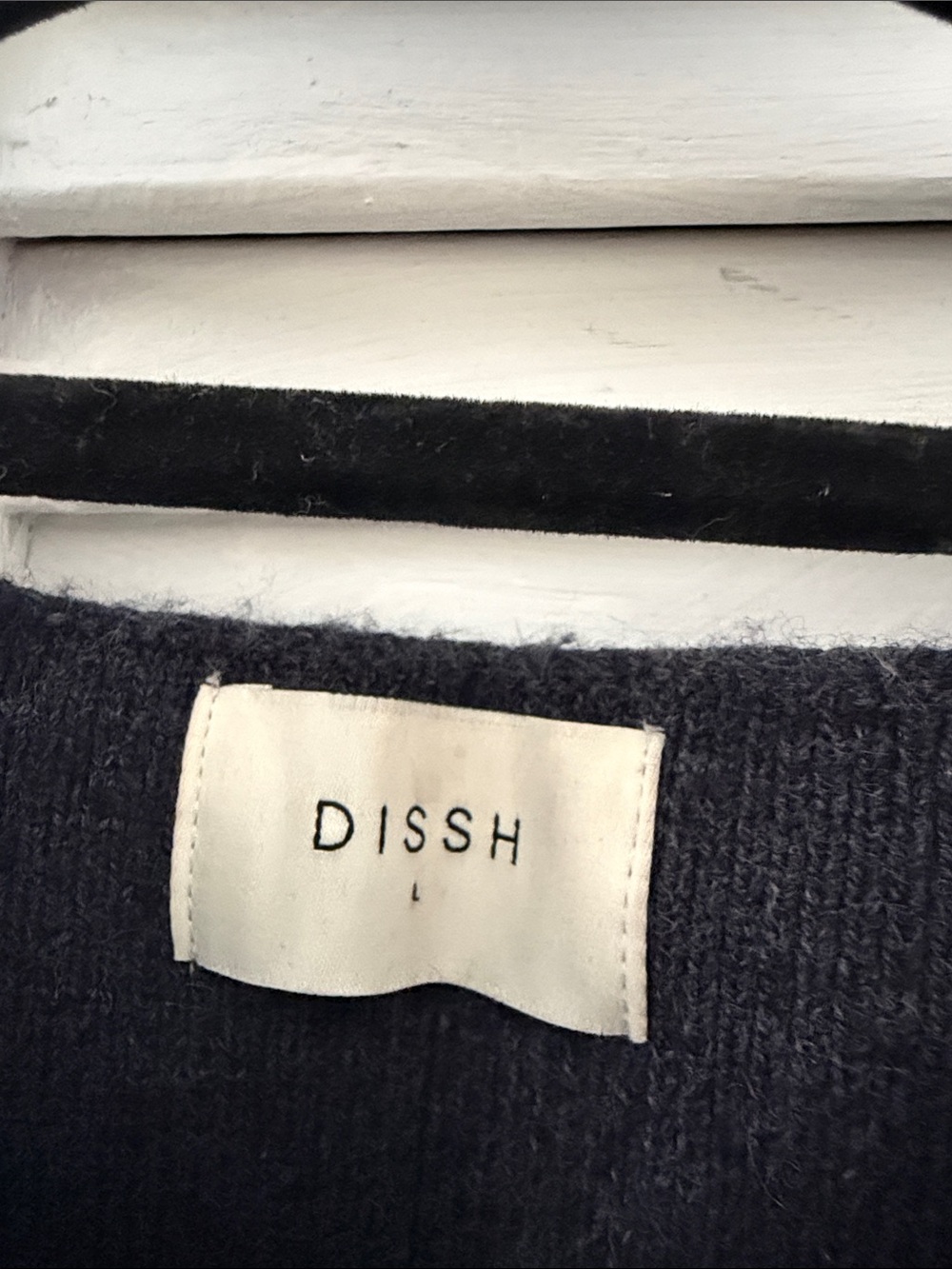 DISSH AVA INK LONGINE KNIT VEST size large - Picture 3 of 6